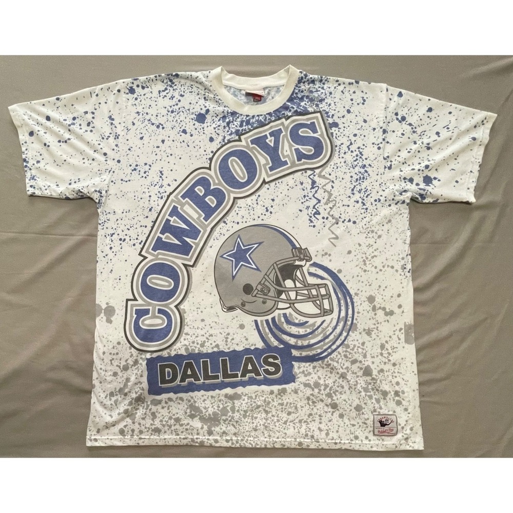 Dallas Cowboys T-Shirt Mitchell & Ness‎ - Size 5XLT All Over Print